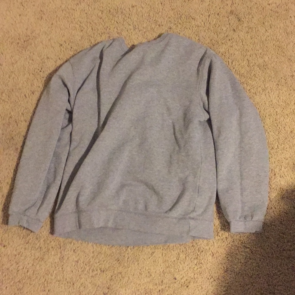 plain grey pullover